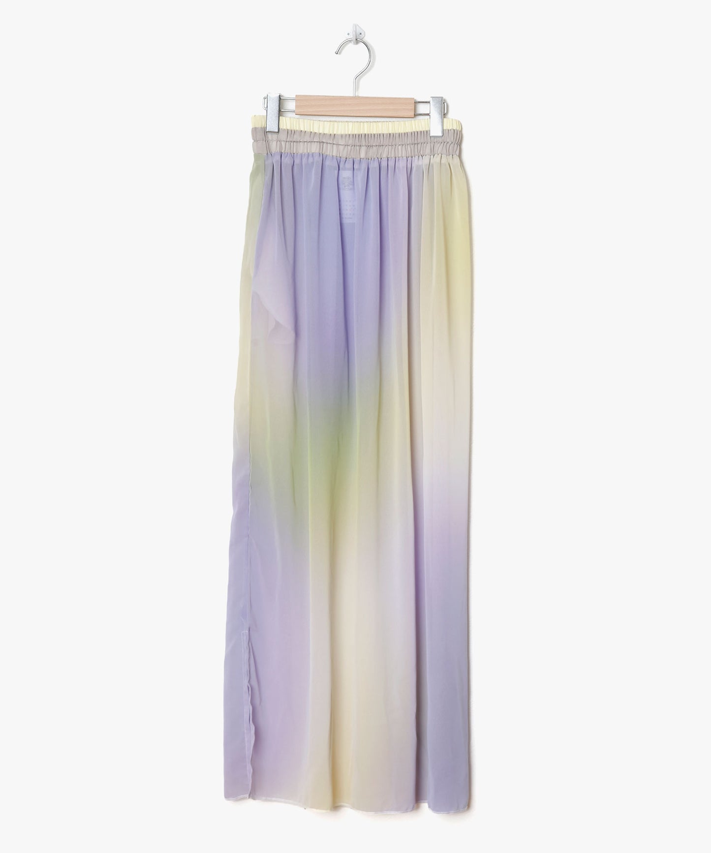 Fog dyed long skirt