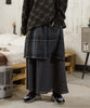 Checked Wool Layer Skirts