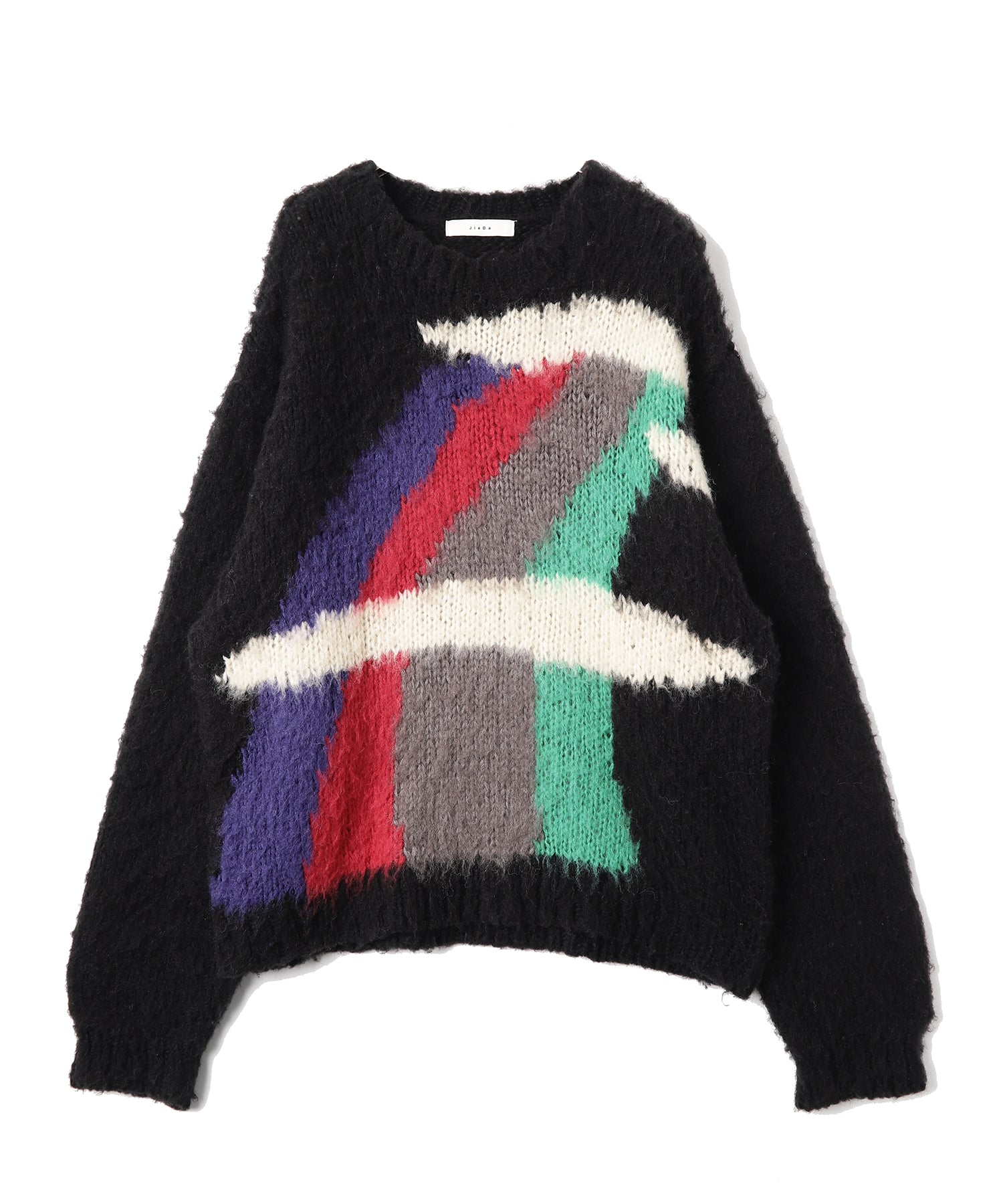 jieda MOHAIR RAINBOW KNIT-