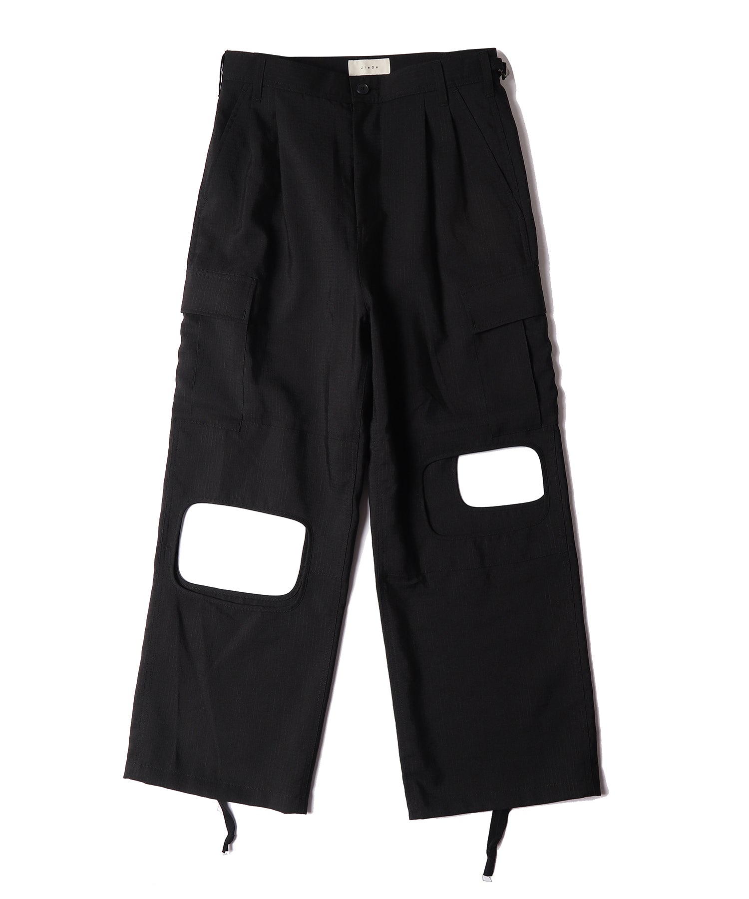 JIEDA RIPSTOP HOLE CARGO PANTS-