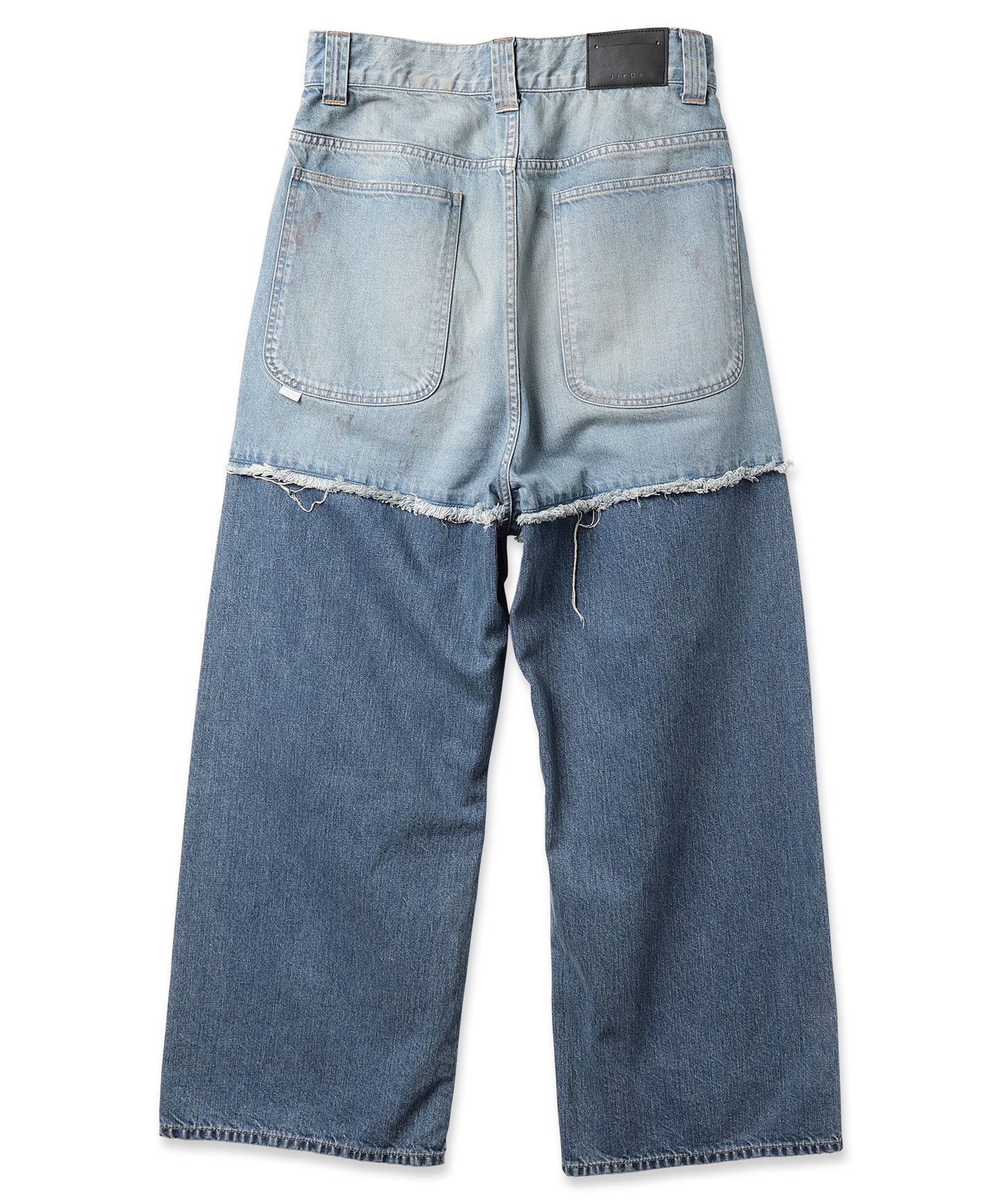 2TONE BAGGY DENIM PANTS