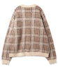 MOHAIR CHECKED CARDIGAN