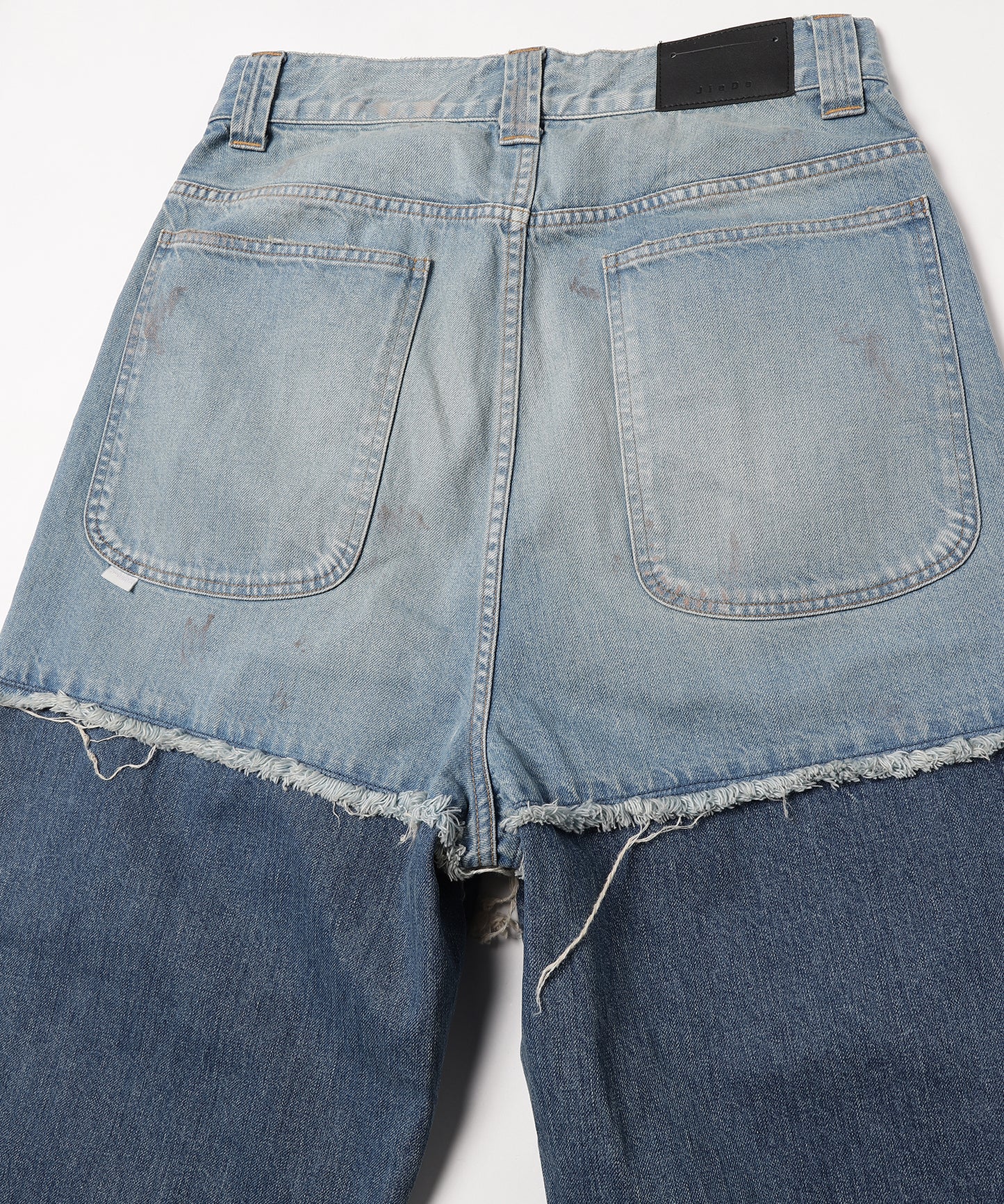 2TONE BAGGY DENIM PANTS