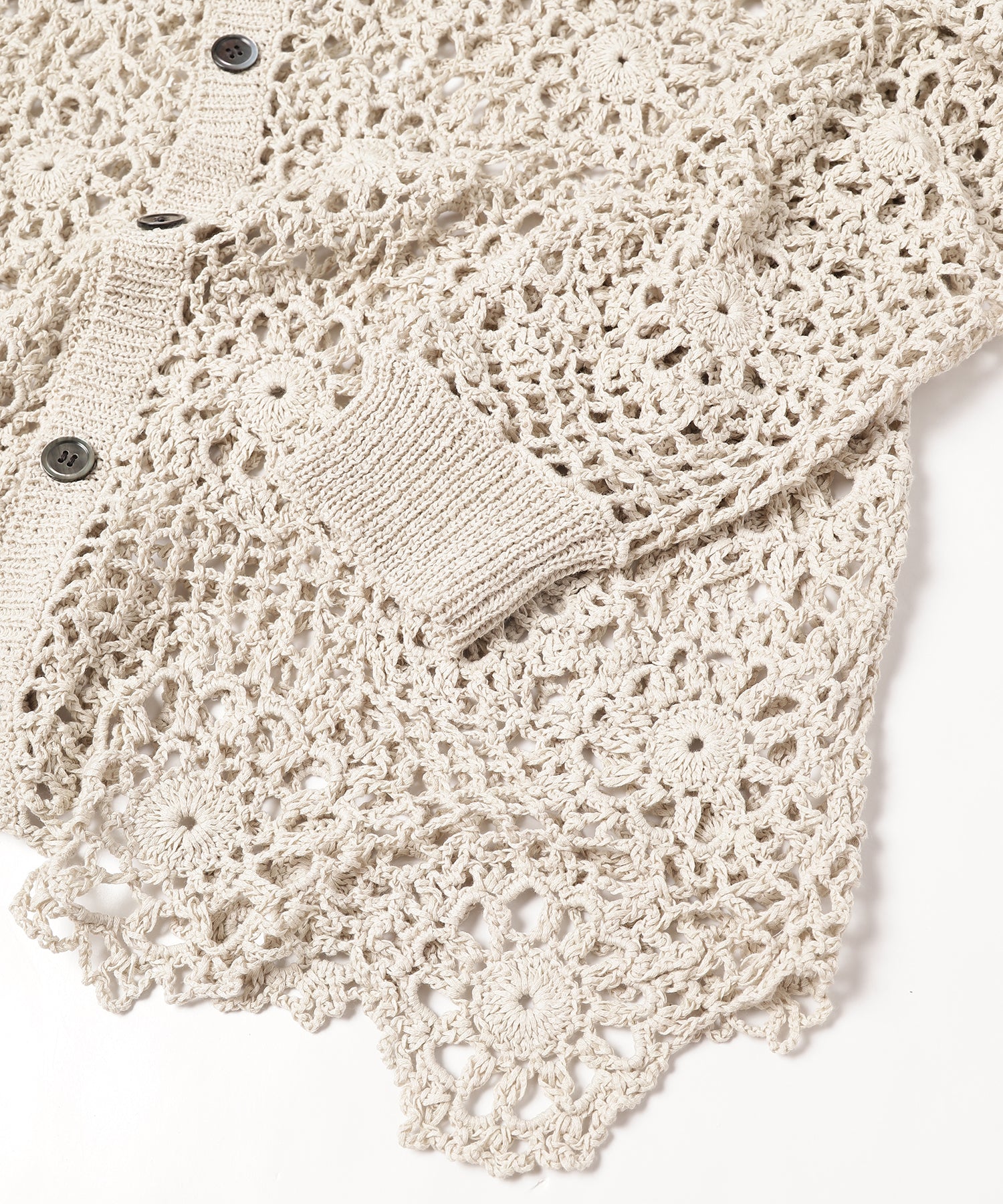 FLOWER HAND KNITTING CARDIGAN – ANLIO（アンリオ）