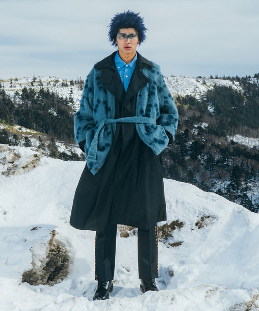 KNIT DOCKING TRENCH COAT
