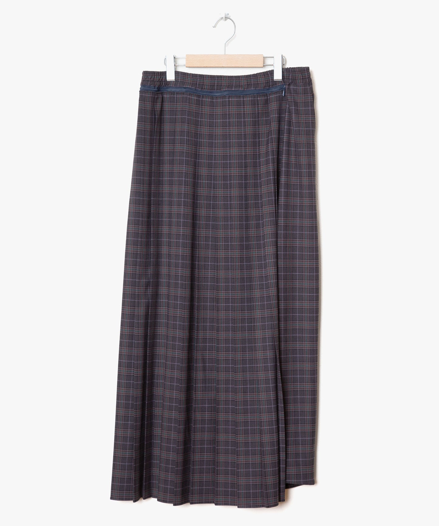 Checked Exchange Pleats Pants