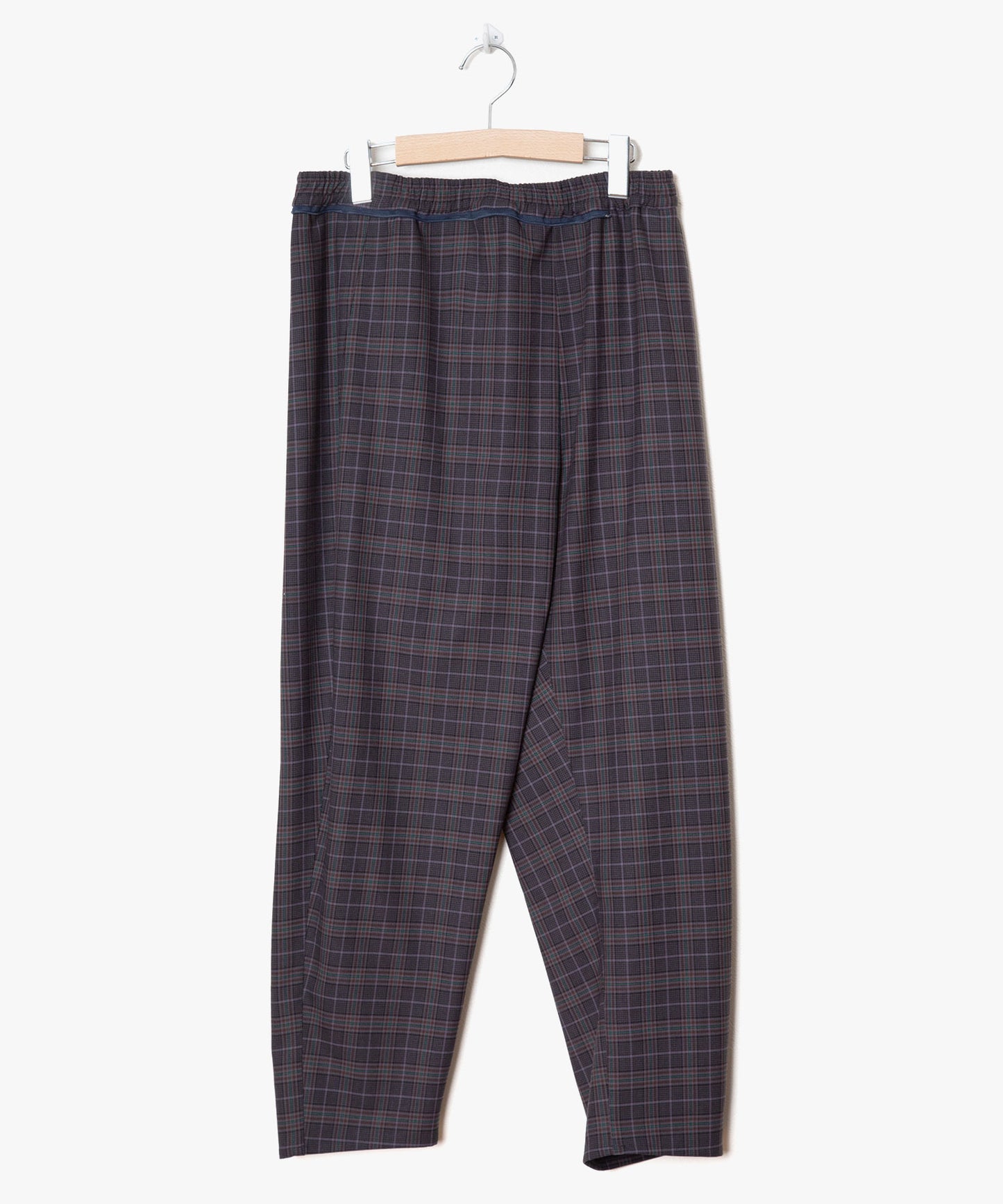 Checked Exchange Pleats Pants