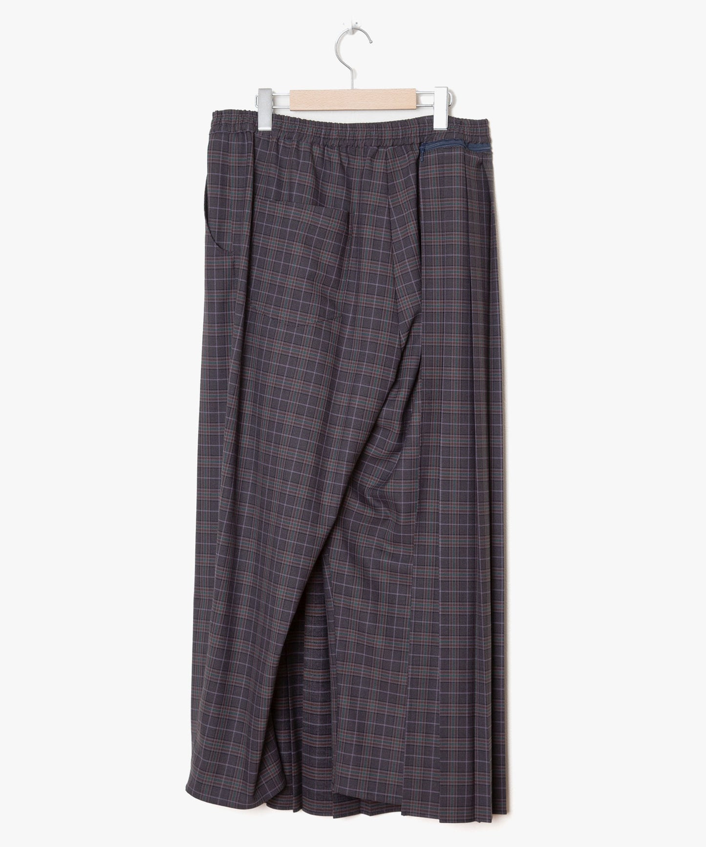 Checked Exchange Pleats Pants