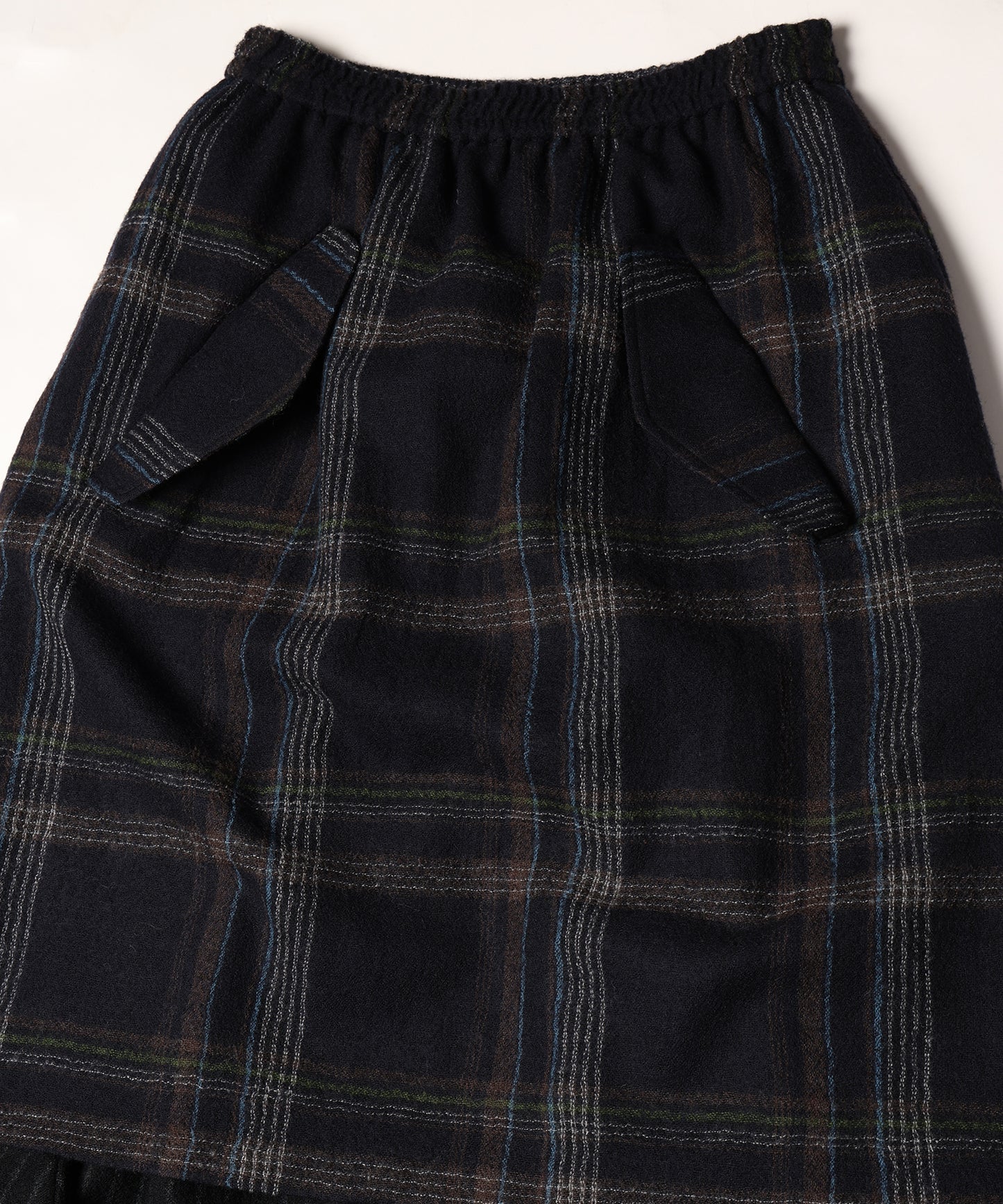 Checked Wool Layer Skirts