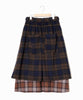Check Apron Skirt